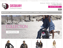 Tablet Screenshot of cissburyleathers.co.uk